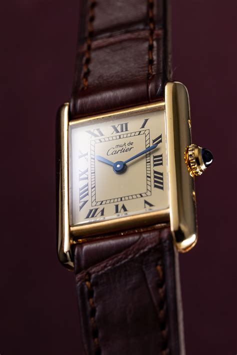 high quality cartier replica vermeil|cartier tank watches.